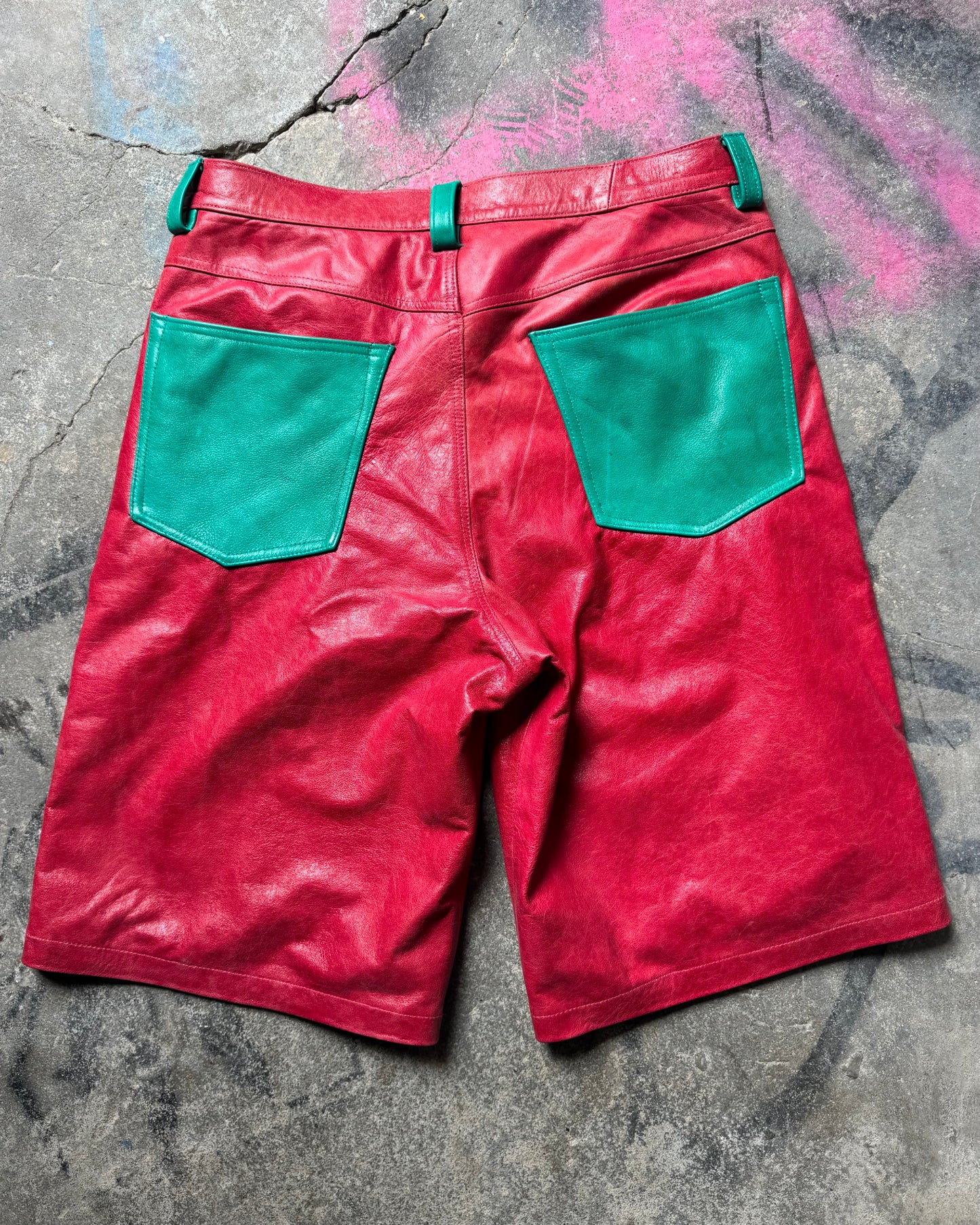 Crystalized Pink+Waxed Turquoise Shorts