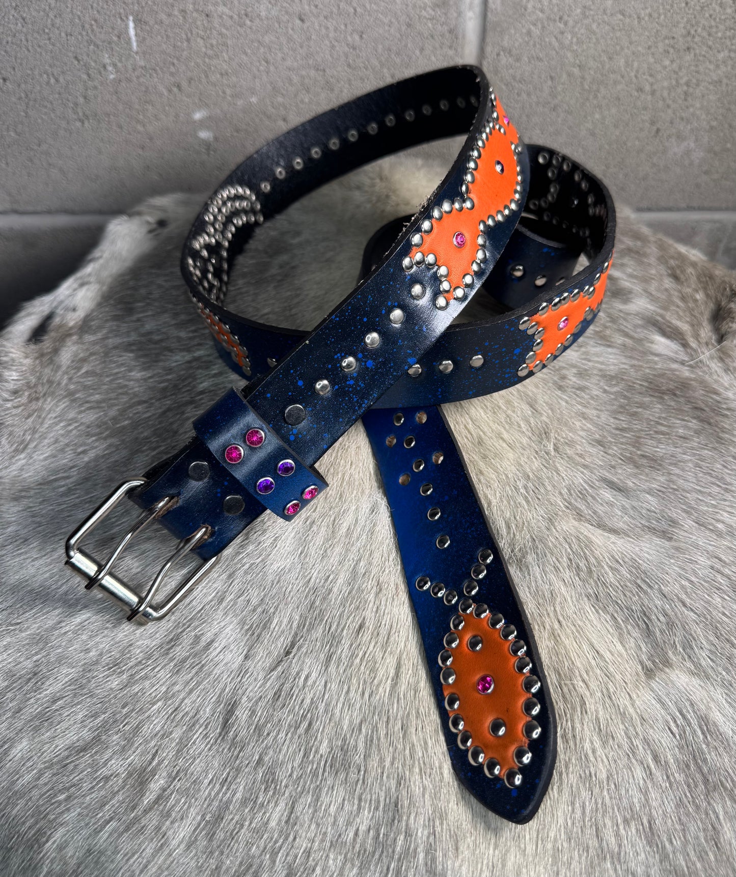 Blue+Black Faded Origins Belt (orange)