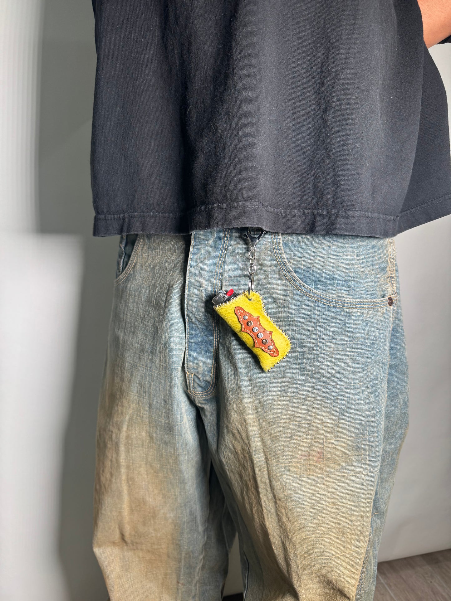 Yellow Lighter Holder