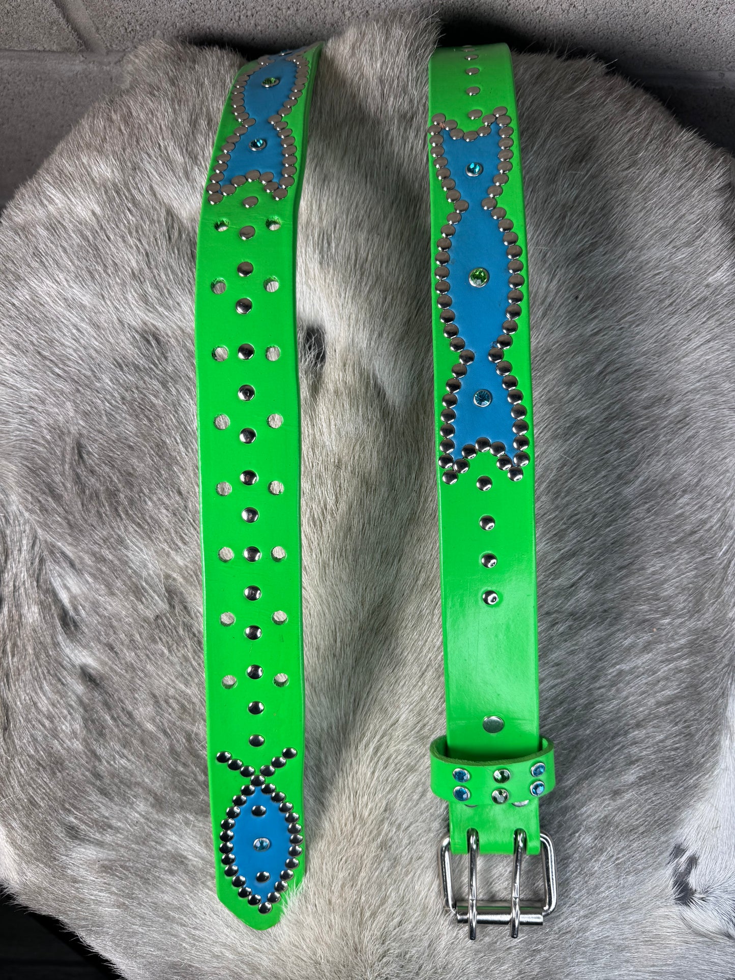 SLIME GREEN Origins Belt (sky blue)