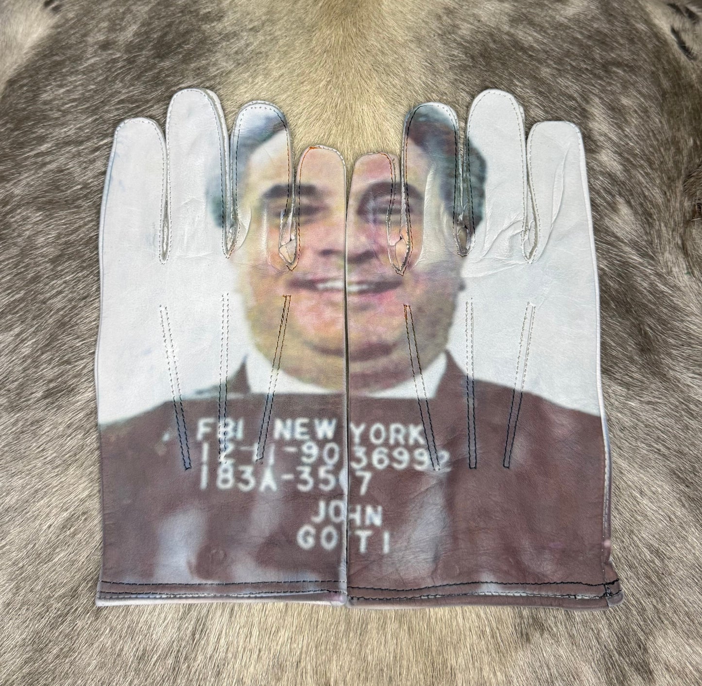 John Gotti Mug shot Gloves