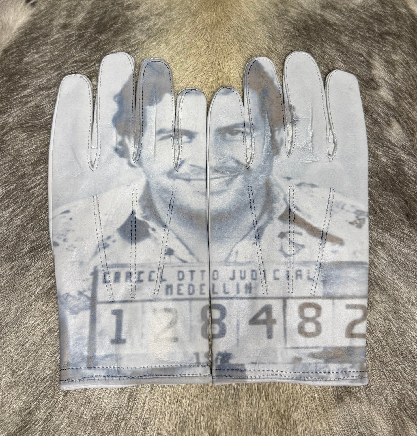 Pablo Escobar Mug shot Gloves