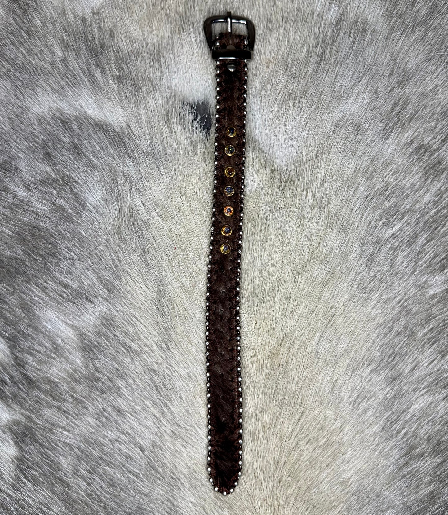 Brown Cowhide Bracelet