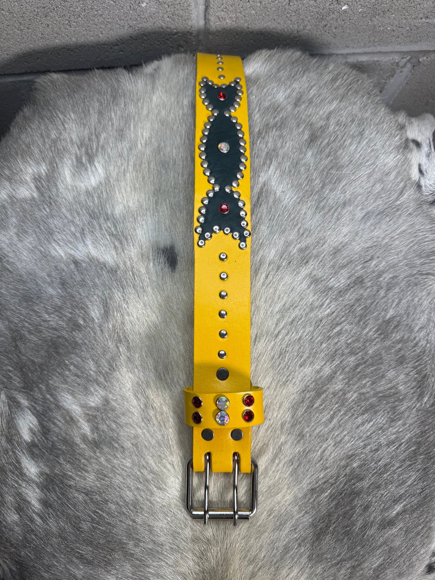YELLOW Origins Belt (lime green & dark green)