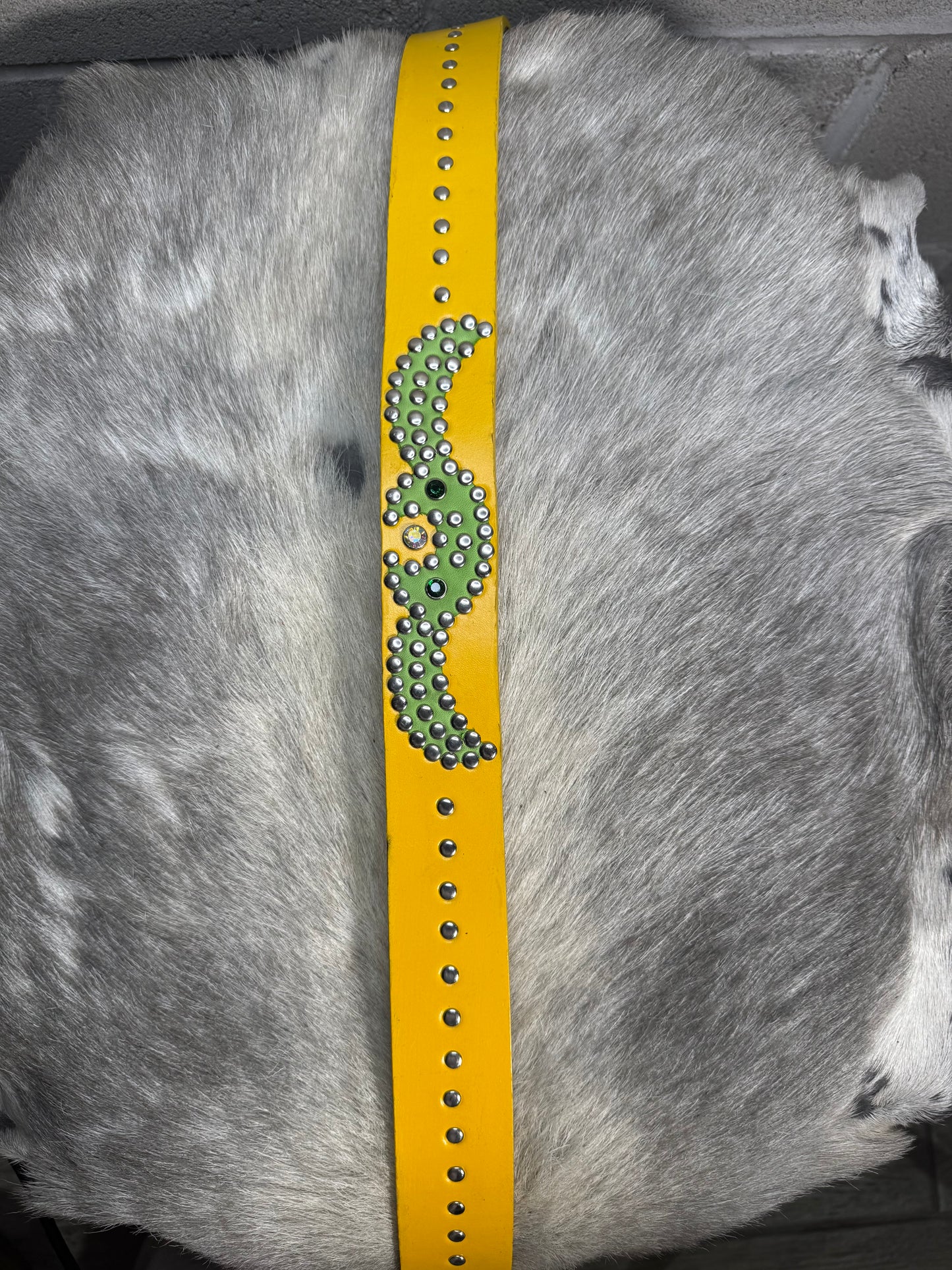 YELLOW Origins Belt (lime green & dark green)
