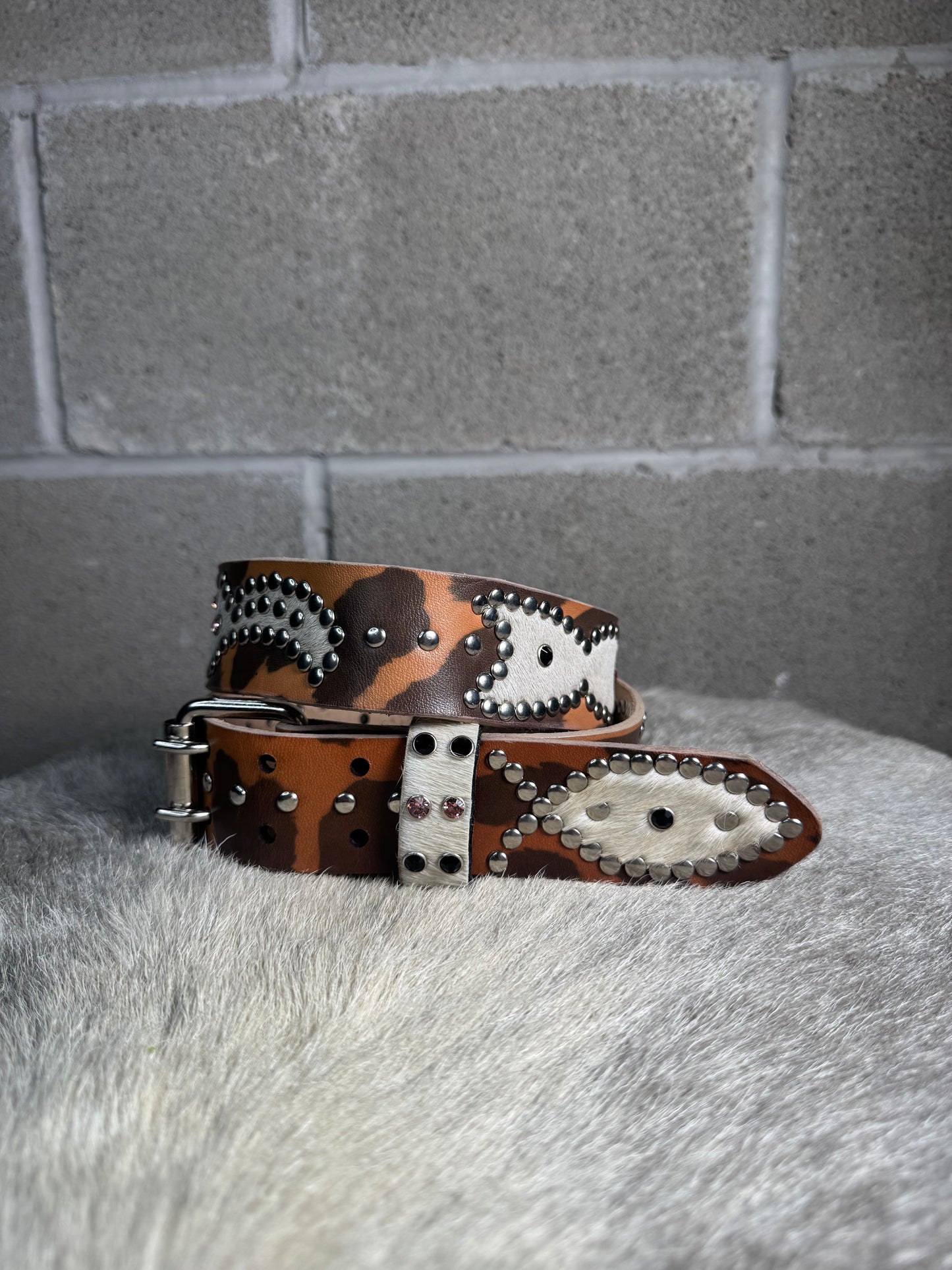 CHEETAH Cowhide Origins Belt