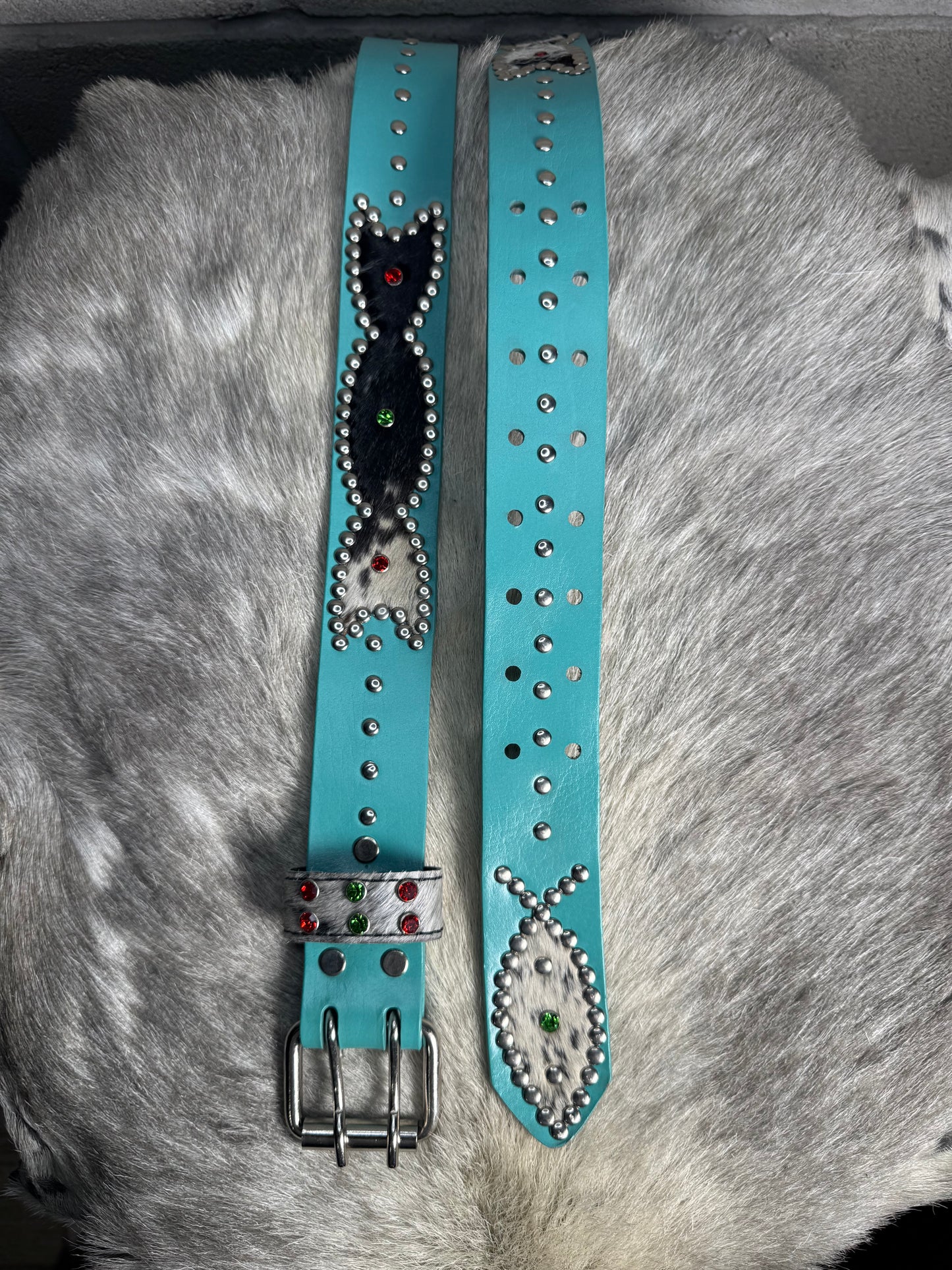 TURQUOISE Cowhide Origins Belt