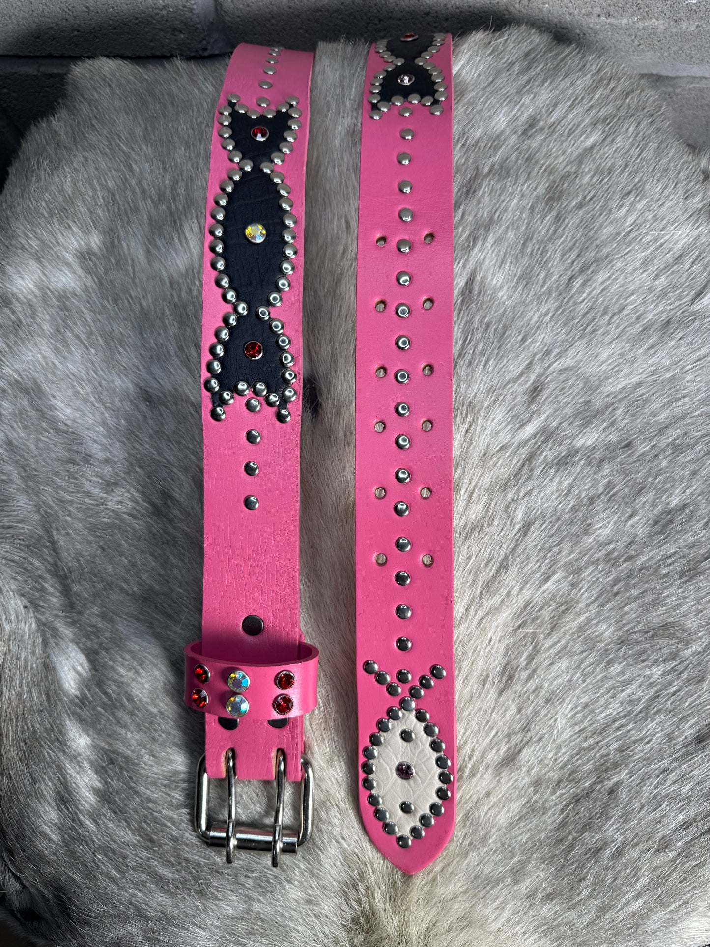 PINK Origins Belt (black & white)