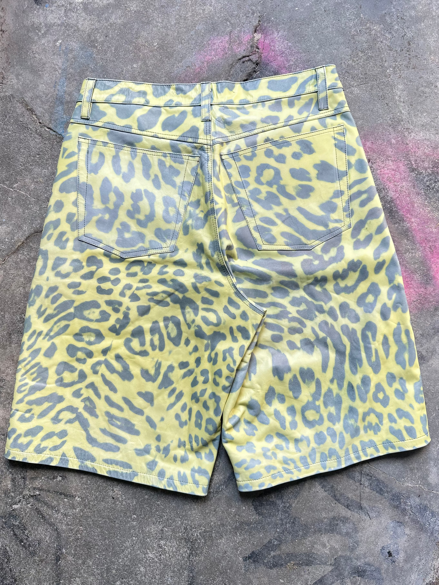Yellow Cheetah Shorts