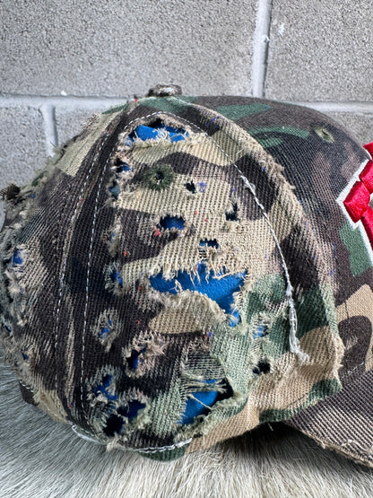 USA Rework Leather Panels Hat (sky blue)