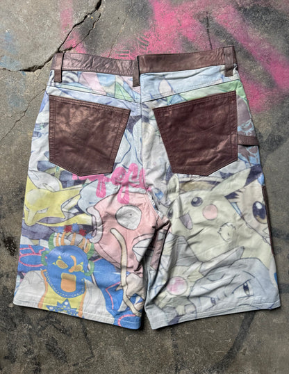 Catch ‘em leather shorts