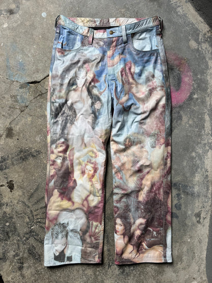 Roman Modern Art Print Pants