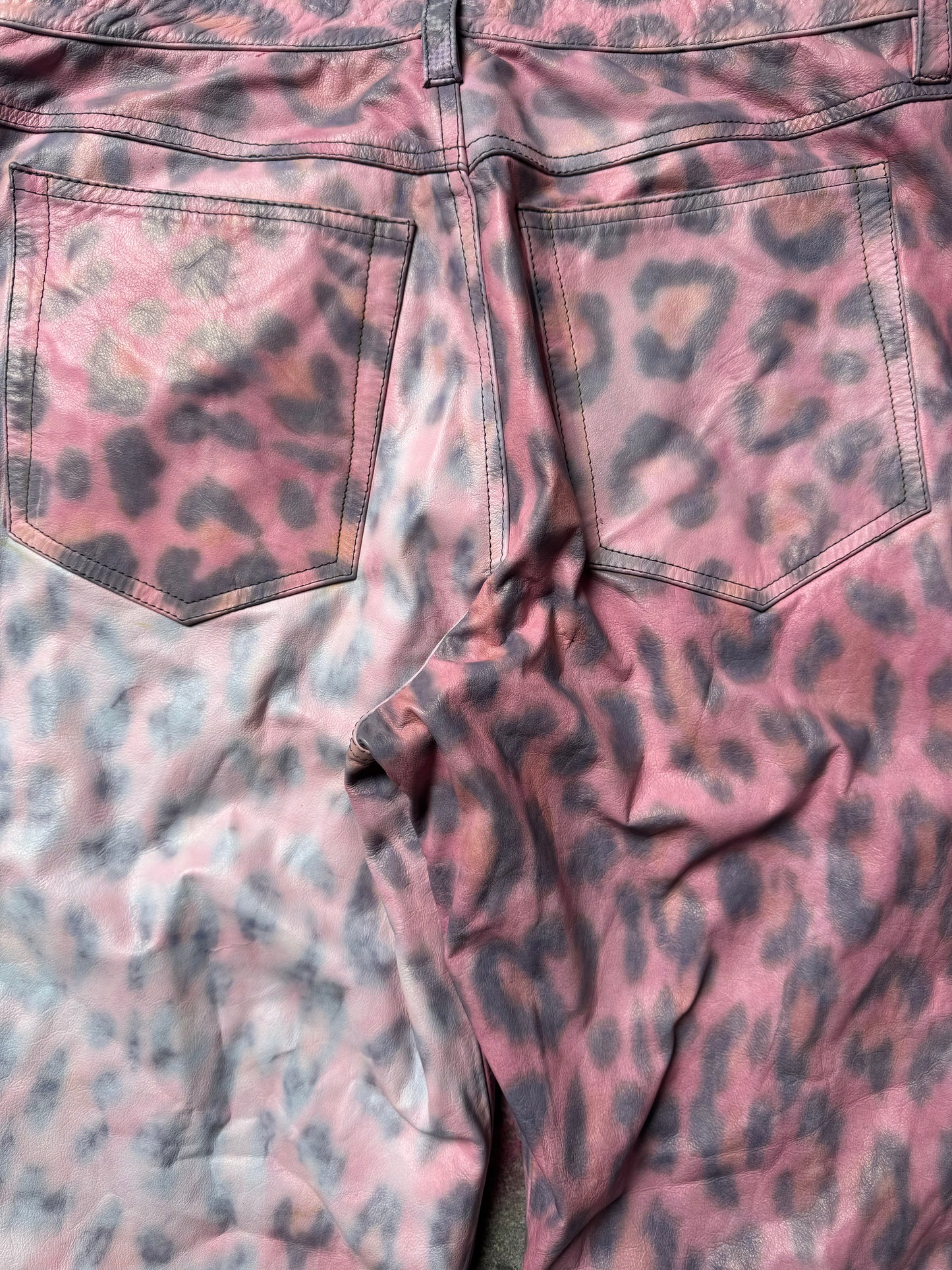 Faded Pink Cheetah Pants