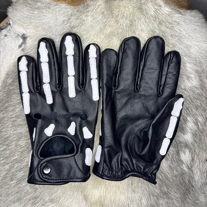 Black & White Skeleton Gloves