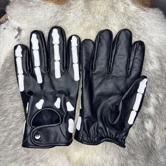 Black & White Skeleton Gloves