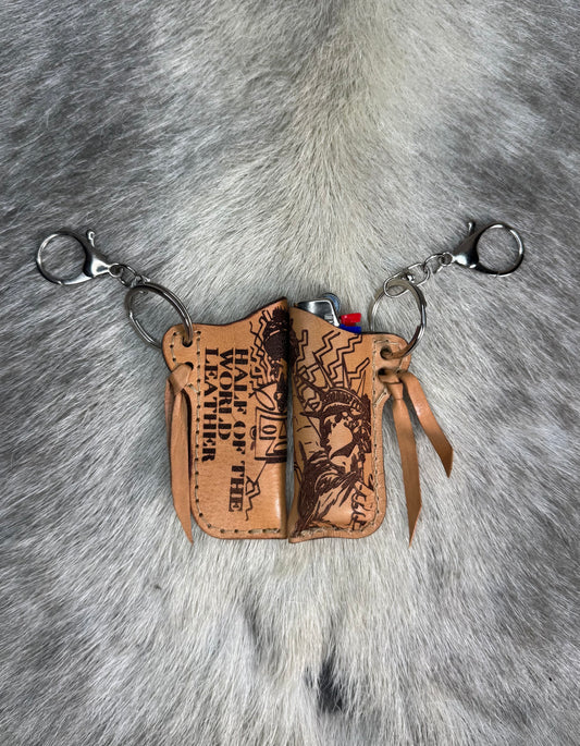 Natural Tan Inti Raymi + Statue of Liberty Lighter Holder