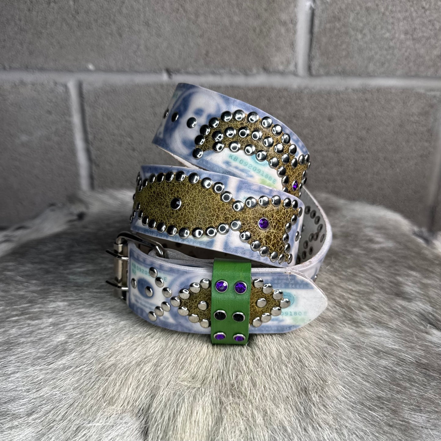 Benjamins Origins Belt (crystalized green)