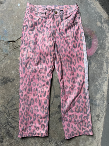 Faded Pink Cheetah Pants