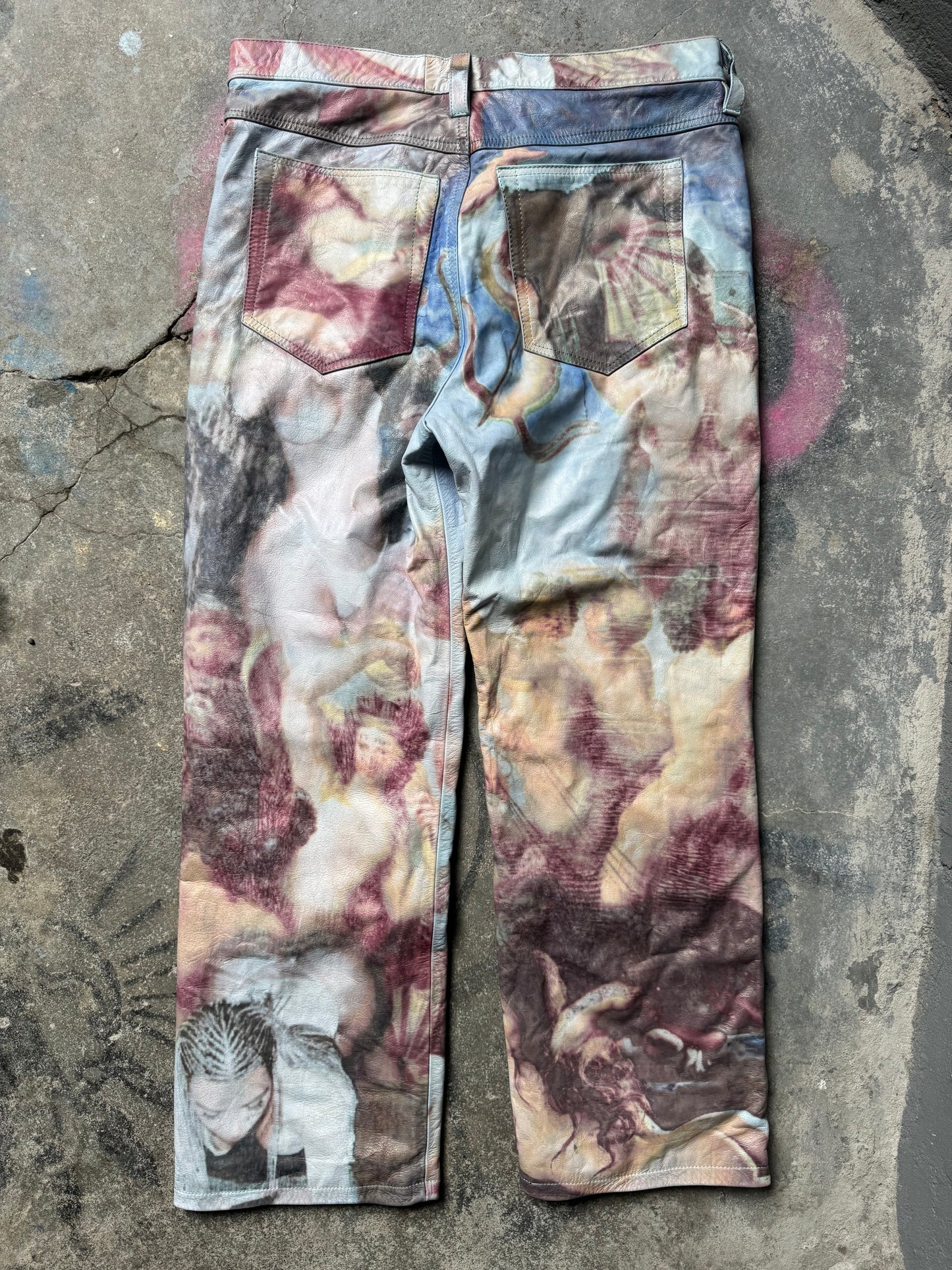 Roman Modern Art Print Pants