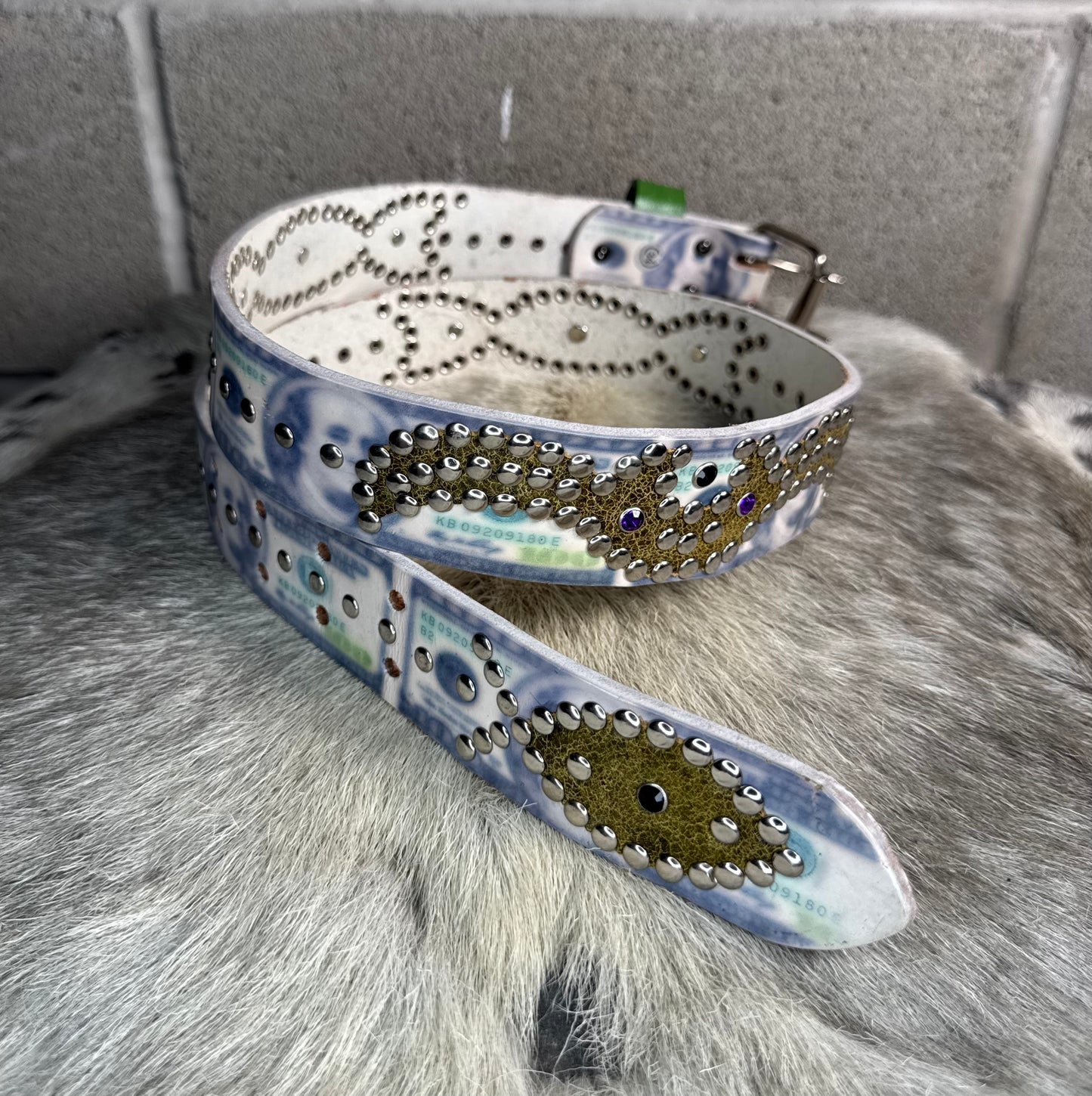 Benjamins Origins Belt (crystalized green)