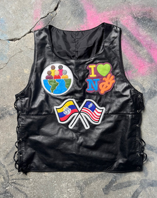 Leather tank top (1 of 1 patch work)