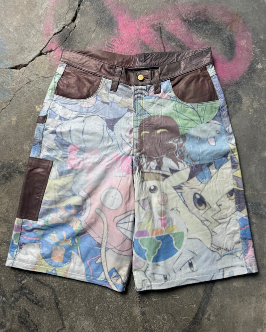Catch ‘em leather shorts