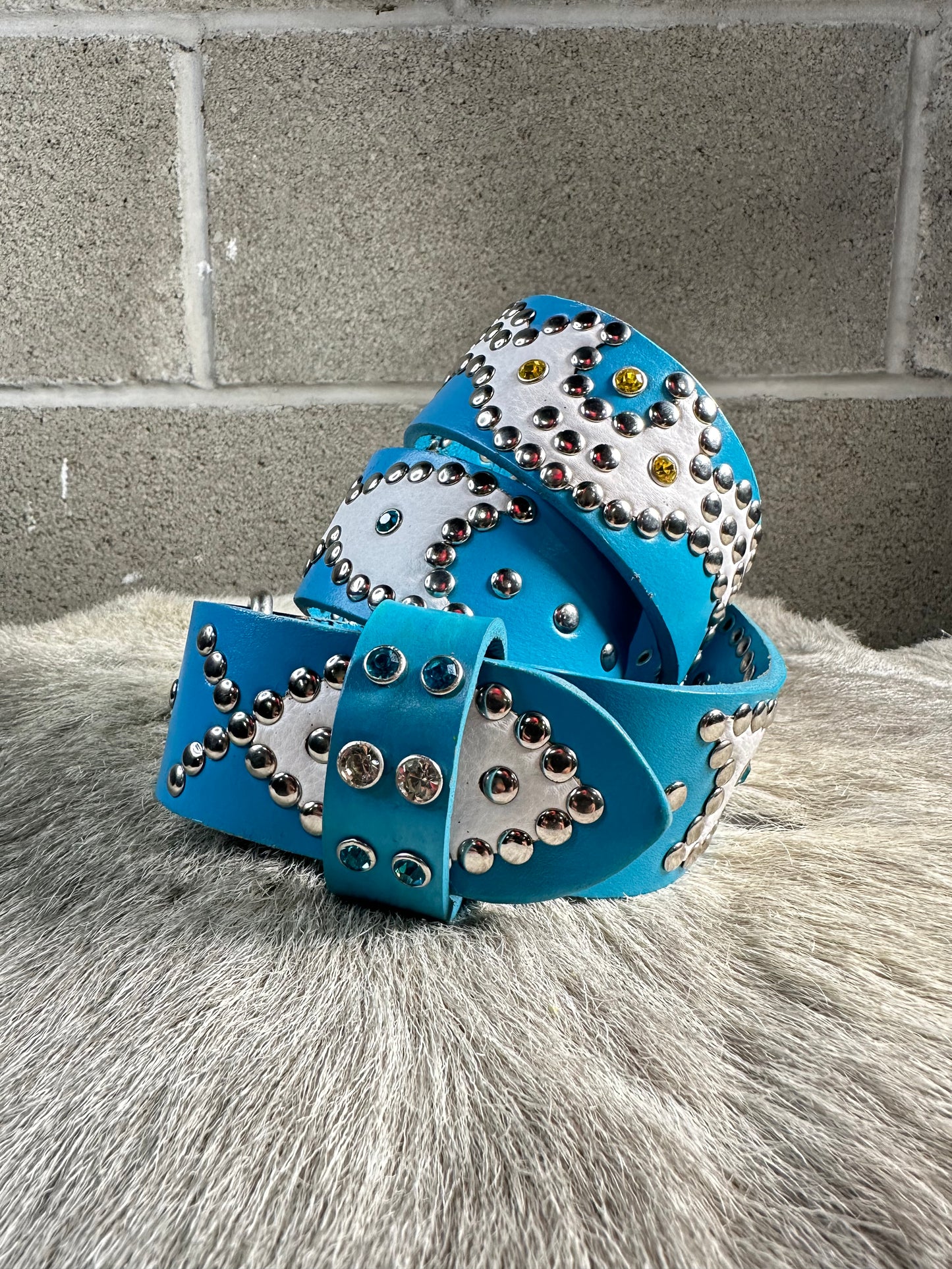 Sky Blue Origins Belt (White)