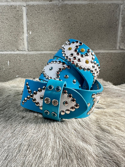 Sky Blue Origins Belt (White)
