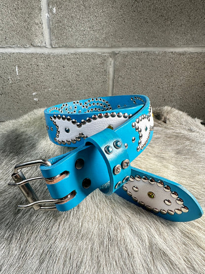Sky Blue Origins Belt (White)