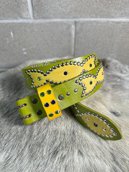 Olive Green Origins Belt (Yellow)