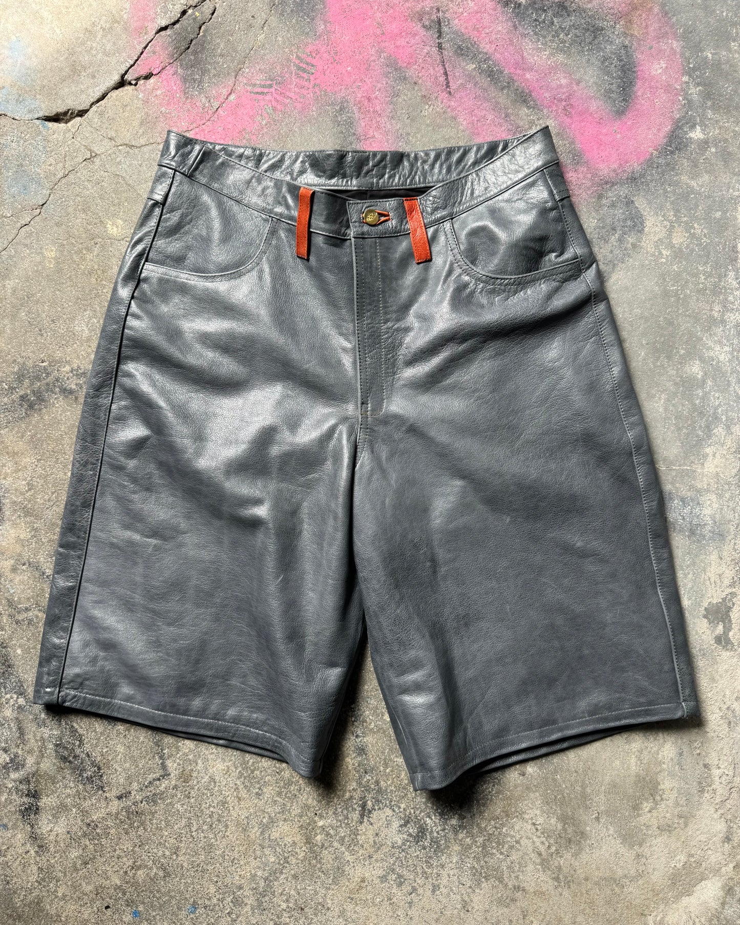 Waxed Grey+Crystalized Orange Shorts