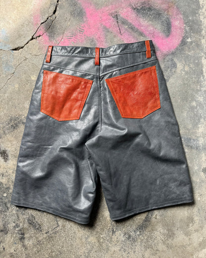 Waxed Grey+Crystalized Orange Shorts