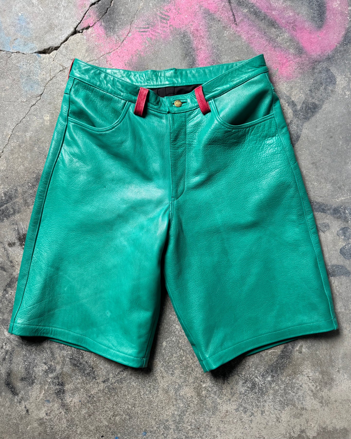 Waxed Turquoise+Crystalized Pink Shorts