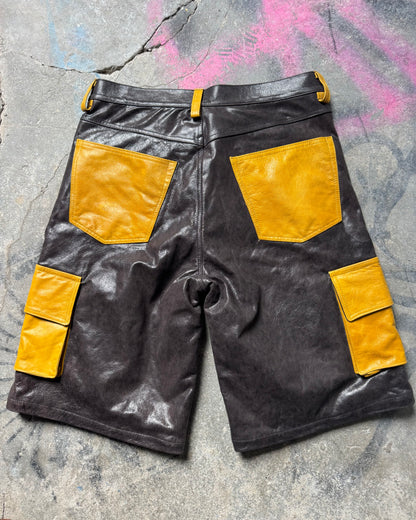 Crystalized Brown+Crystalized Yellow Cargo Shorts