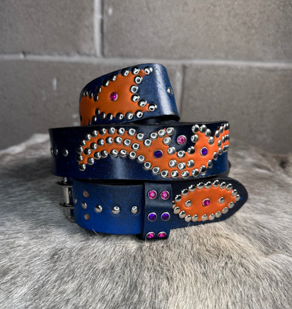 Blue+Black Faded Origins Belt (orange)