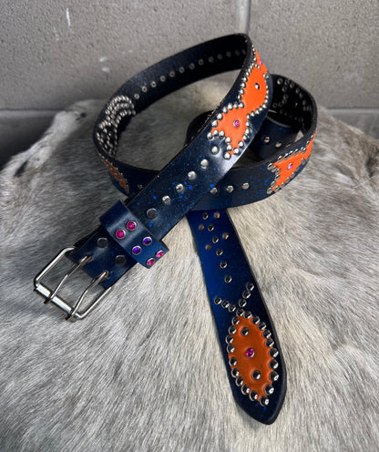 Blue+Black Faded Origins Belt (orange)