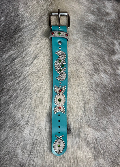 Turquoise origins bracelet (cowhide)