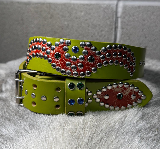 GREEN Origins Belt (distressed red)