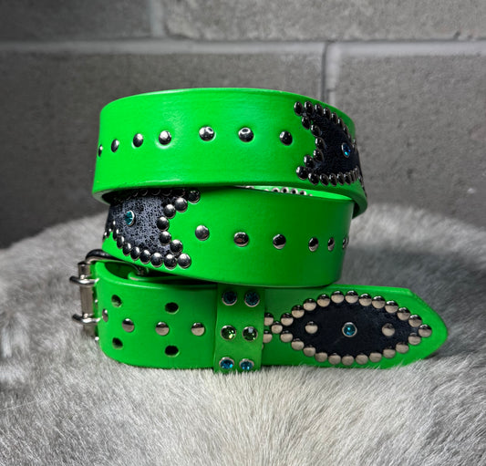 SLIME GREEN Origins Belt (black)