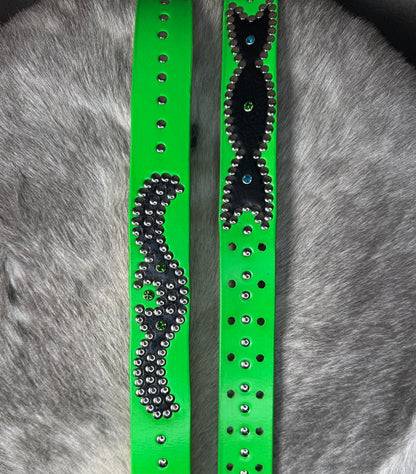SLIME GREEN Origins Belt (black)