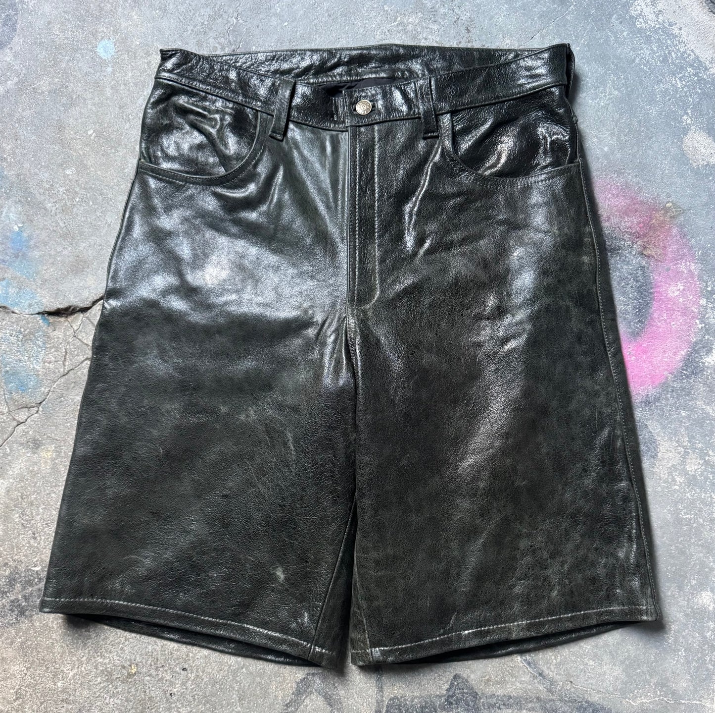 Crystallized Midnight Green Shorts