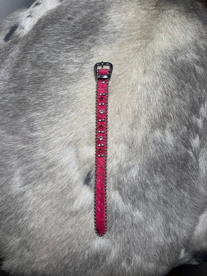 Red Cowhide Bracelet