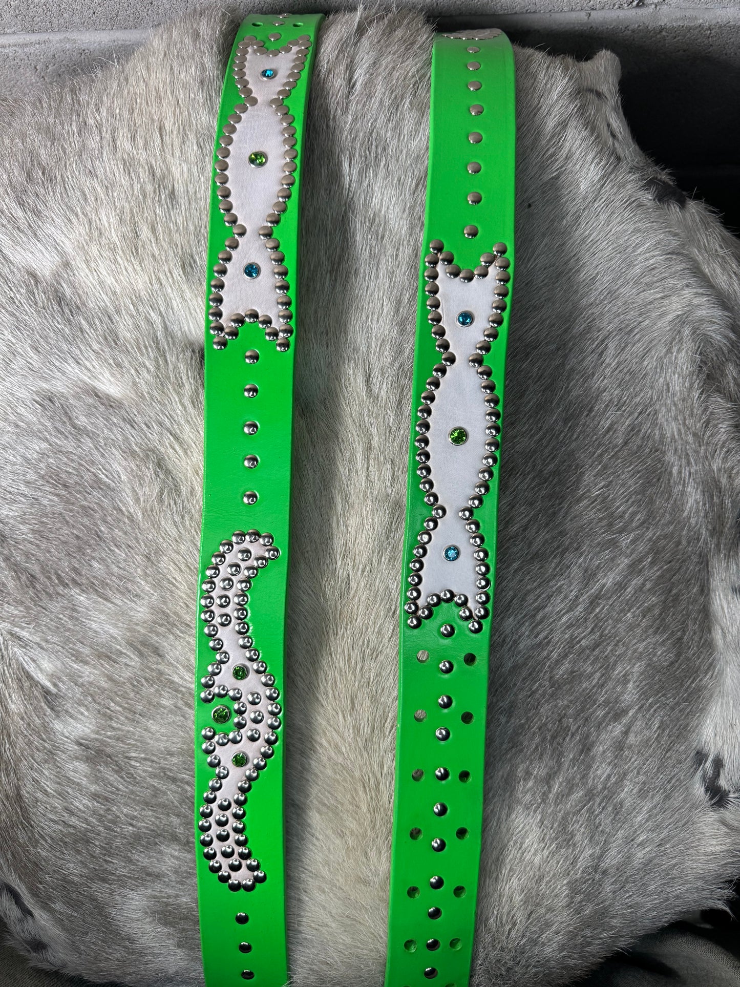 SLIME GREEN Origins Belt (white)