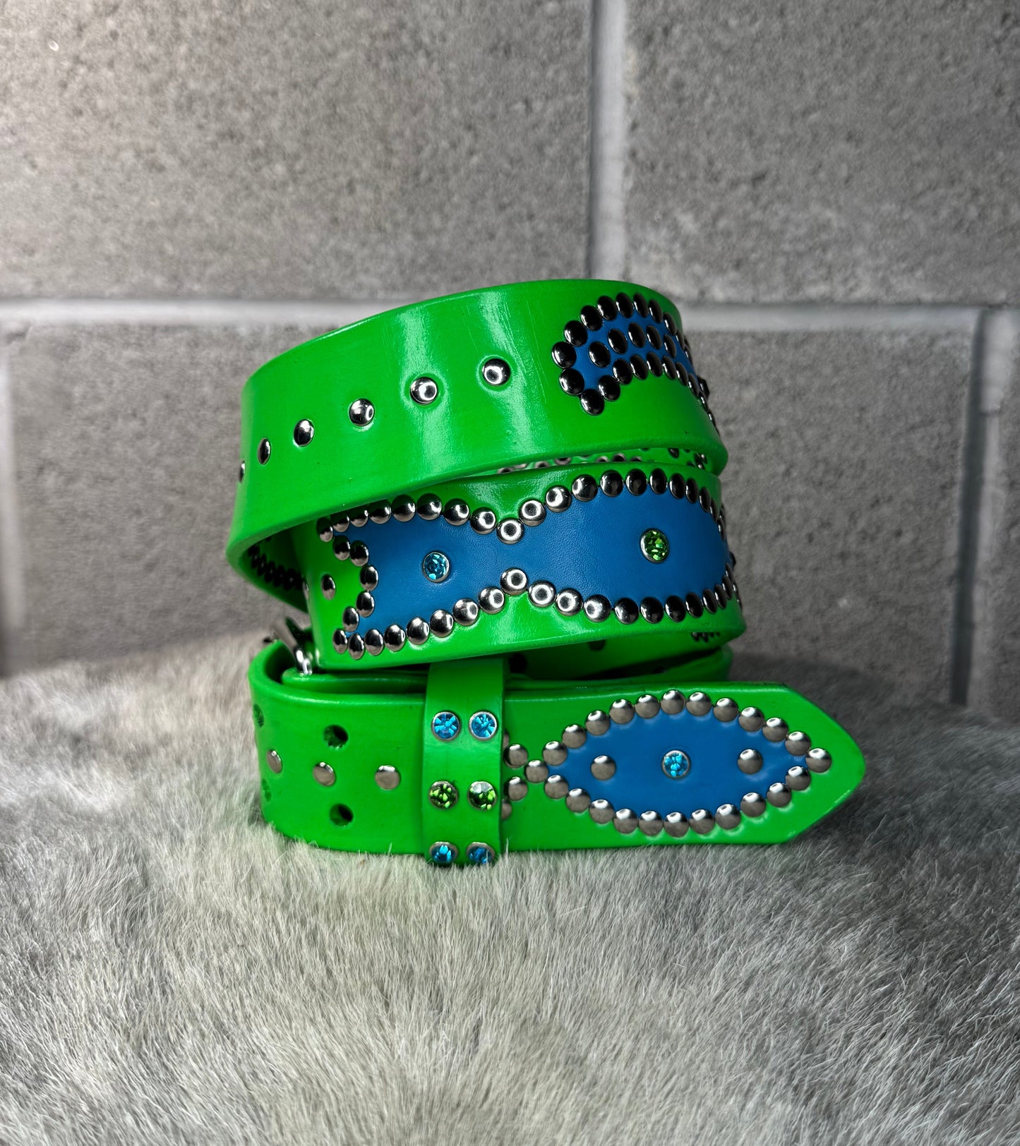 SLIME GREEN Origins Belt (sky blue)