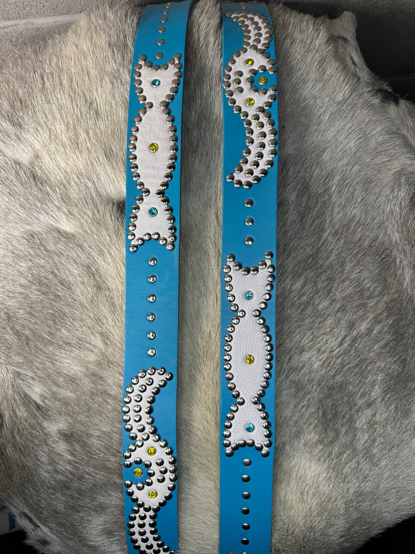 SKY BLUE Origins Belt (white)
