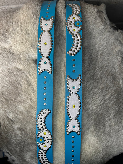 SKY BLUE Origins Belt (white)