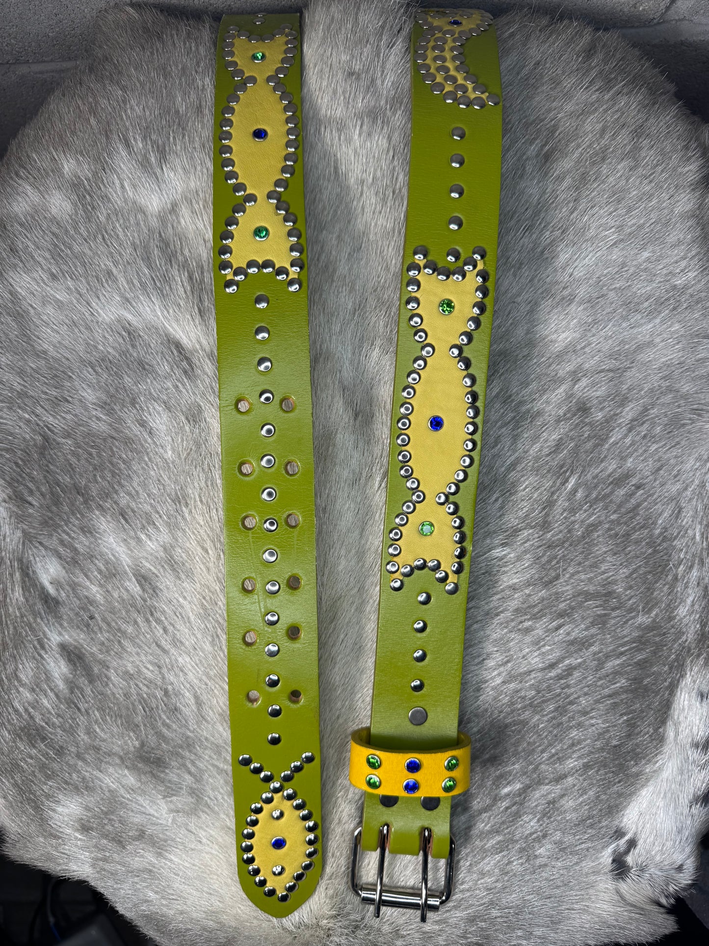 OLIVE GREEN Origins Belt (yellow)