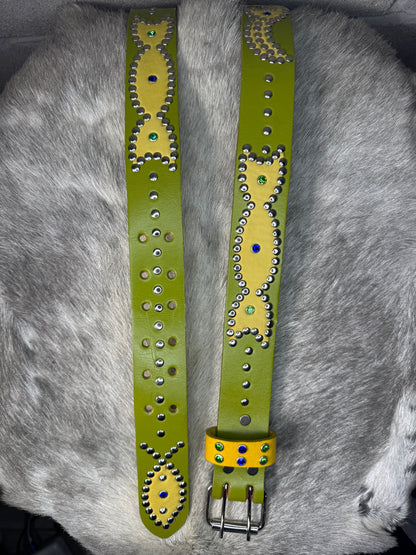 OLIVE GREEN Origins Belt (yellow)