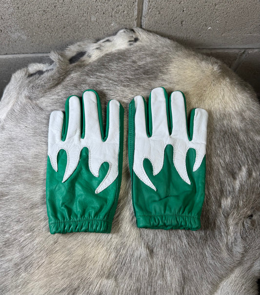 Green Flames Gloves