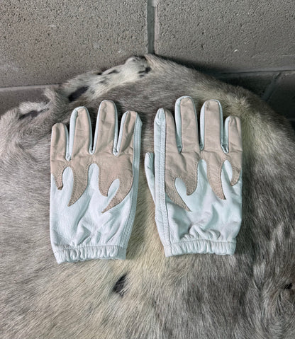 White Flames Gloves